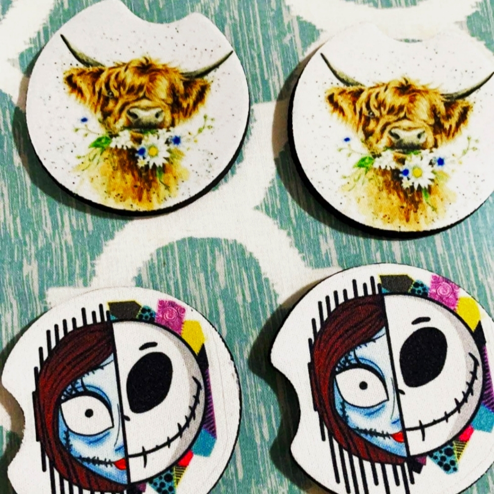 Farmhouse car coasters